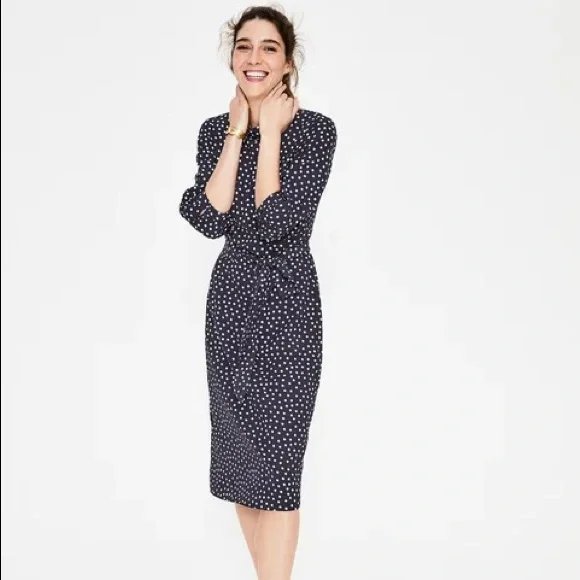 knee length dresses for ladies Green Tie Waist Lottie Midi Dress